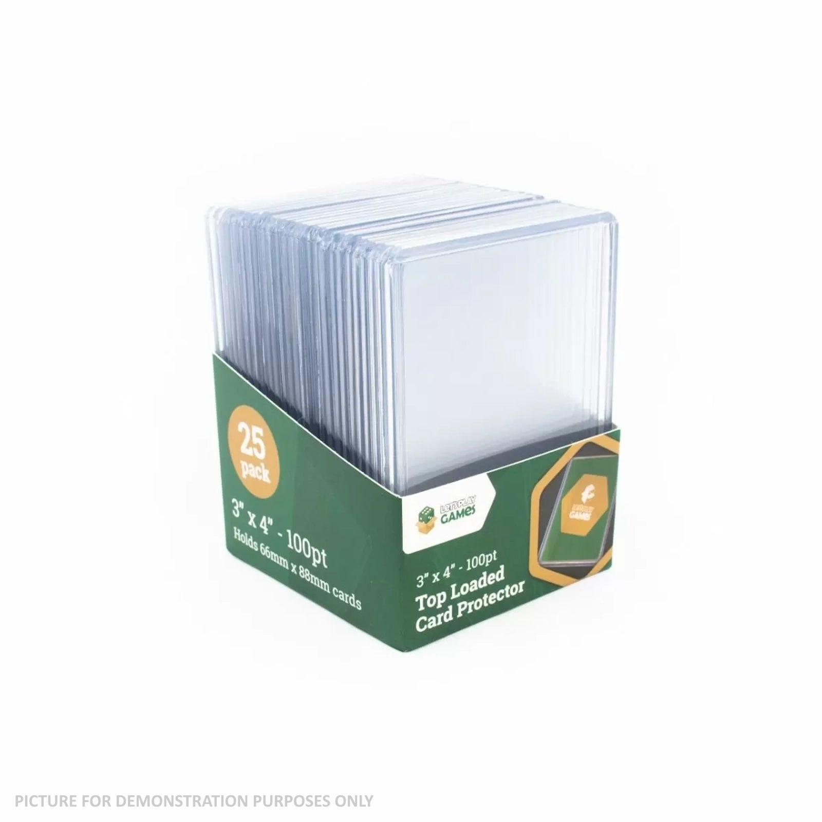 LPG 100pt Top Loaded Card Protector 3"x4" - PACK OF 25